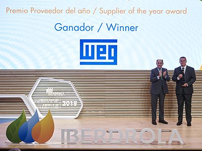 foto noticia WEG recibe el Premio Proveedor del Año 2018 de Iberdrola.